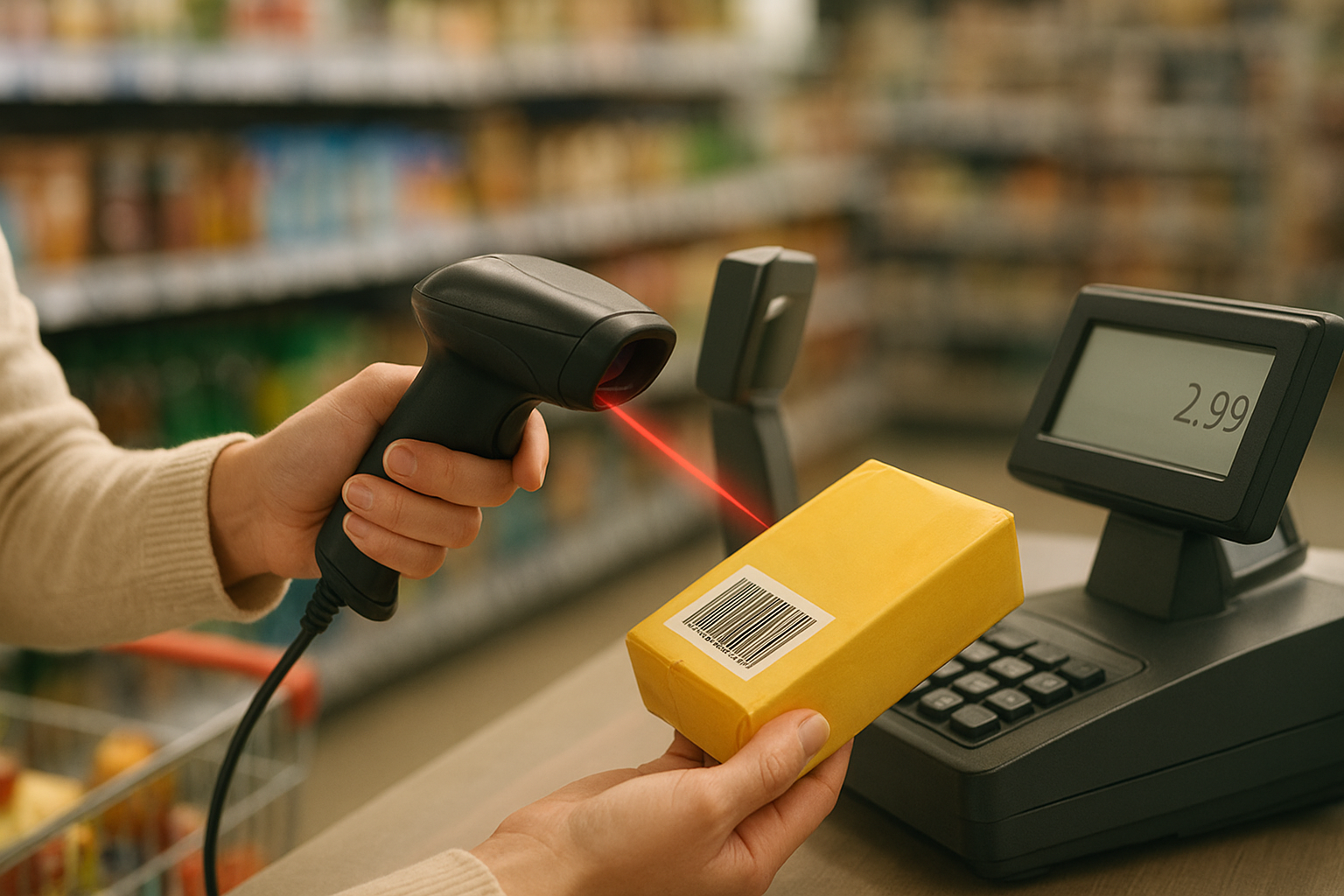 اسکن بارکد در فروشگاه