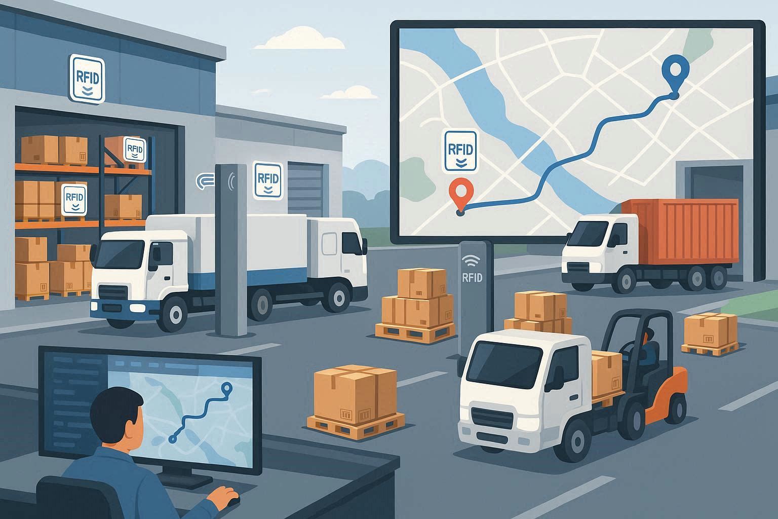 تصویر کاربردهای RFID در لجستیک