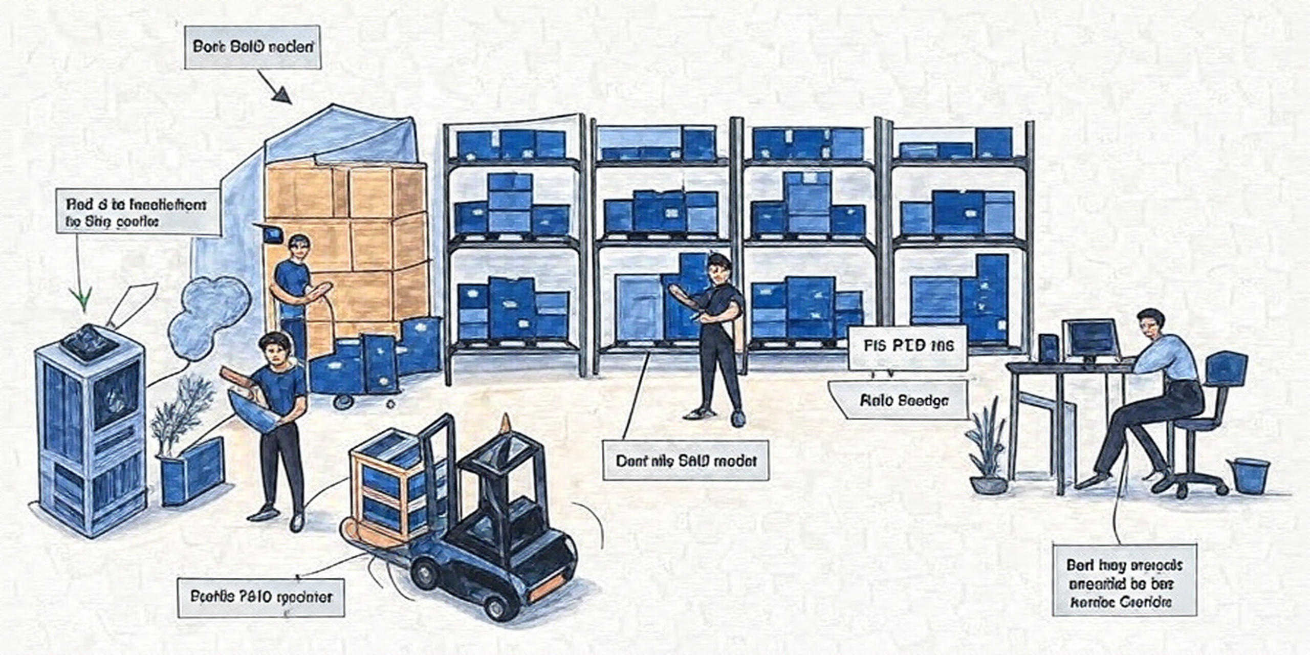 اسکن RFID در انبار صنعتی